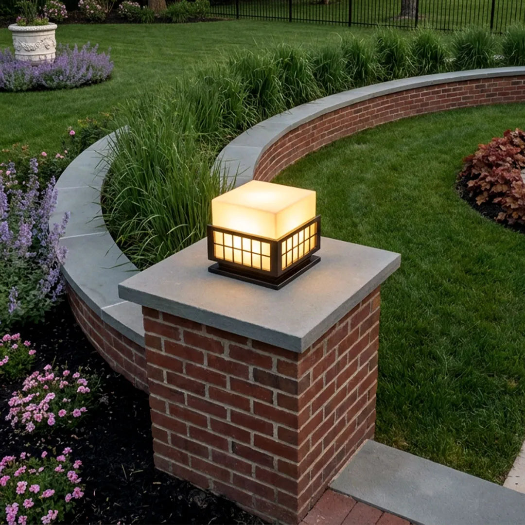 Modern Outdoor Pillar Lights Stainless Steel Columns Light