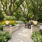 Modern Outdoor Pillar Lights Stainless Steel Columns Light