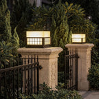 Modern Outdoor Pillar Lights Stainless Steel Columns Light