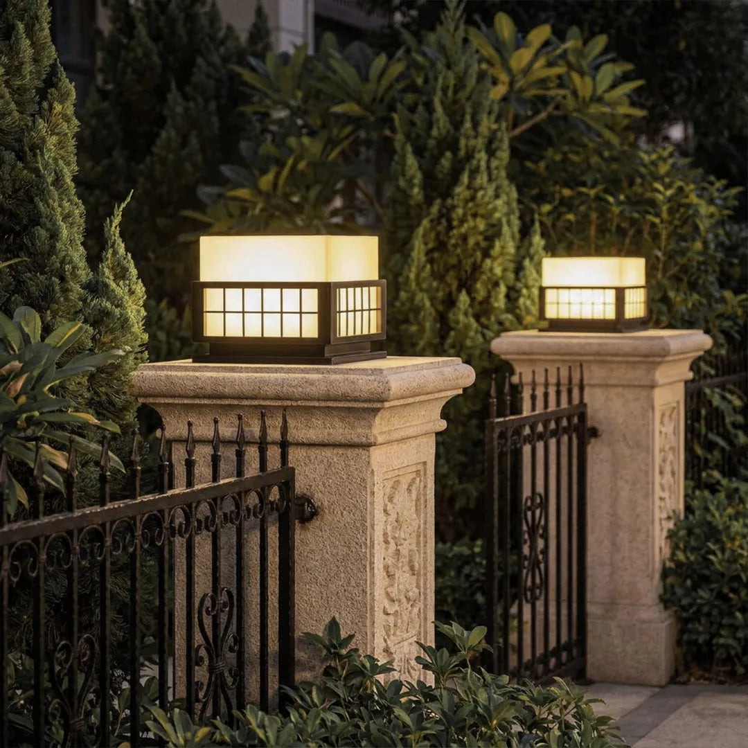 Modern Outdoor Pillar Lights Stainless Steel Columns Light