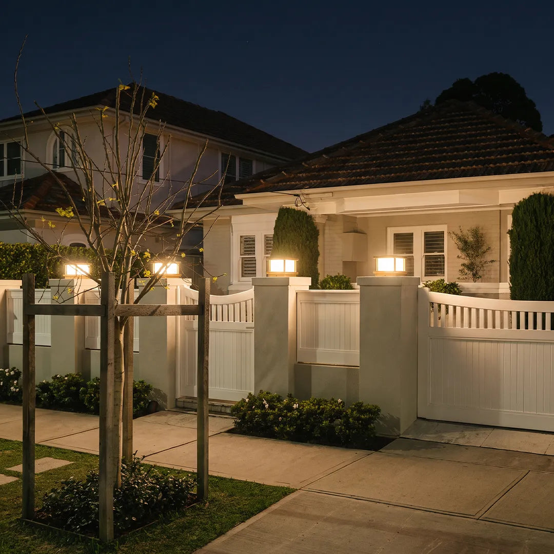 Outdoor Lights for Pillar Tops Modern Copper Waterproof Light
