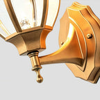 Outdoor Solar Lights Wall Mount Bronze Dual-Color Waterproof Light