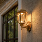Outdoor Solar Lights Wall Mount Bronze Dual-Color Waterproof Light