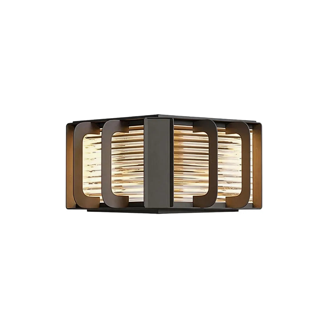 Outdoor Solar Pillar Lights Modern Black Courtyard Light