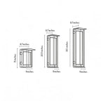Modern Outdoor Solar Wall Lights Dual-Power Metal Light