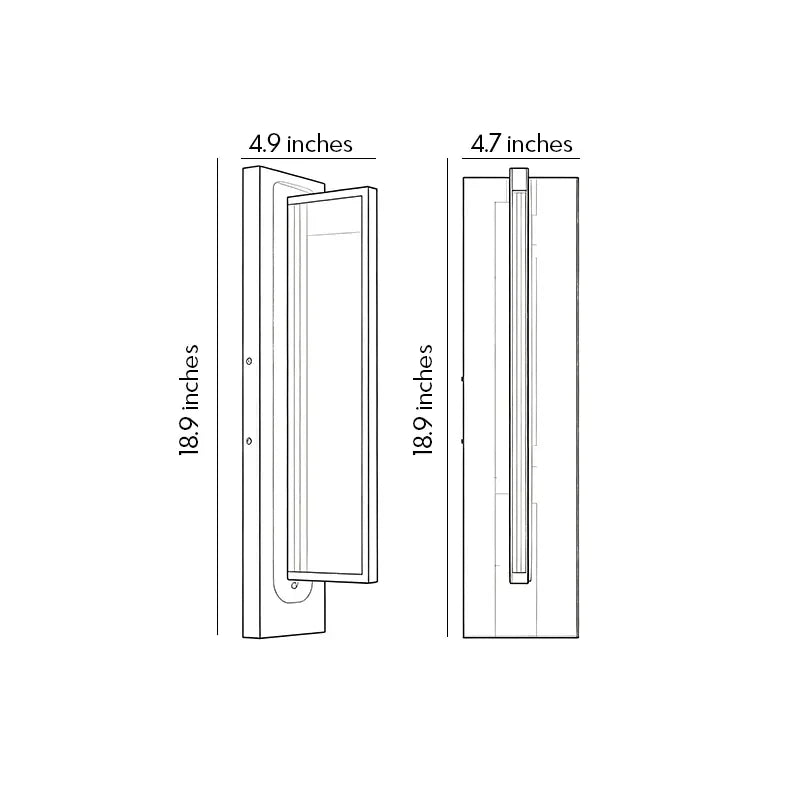Outdoor Wall Mount Porch Lights Modern Waterproof COB Light