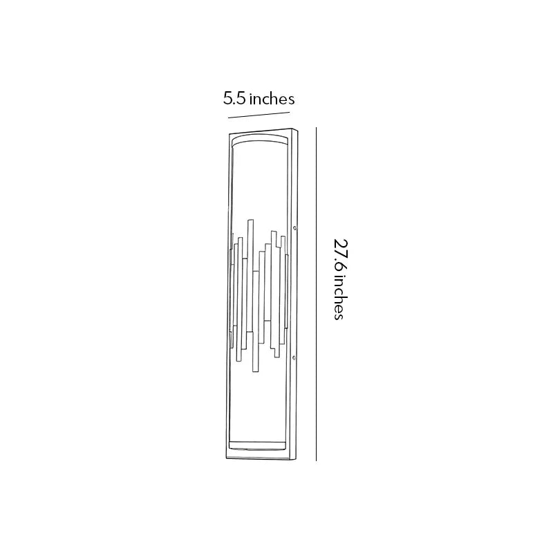Outdoor Lighting Wall Sconce Modern Luxury Waterproof LED Light