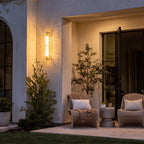 Gold Outdoor Wall Lights Luxury Waterproof LED Art Light