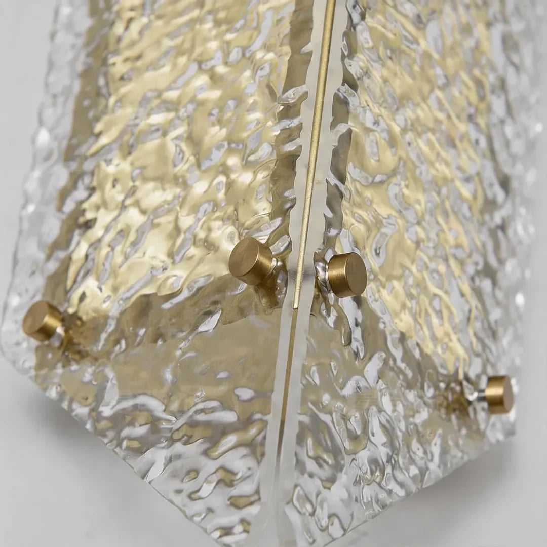 Gold Outdoor Wall Lights Luxury Waterproof LED Art Light