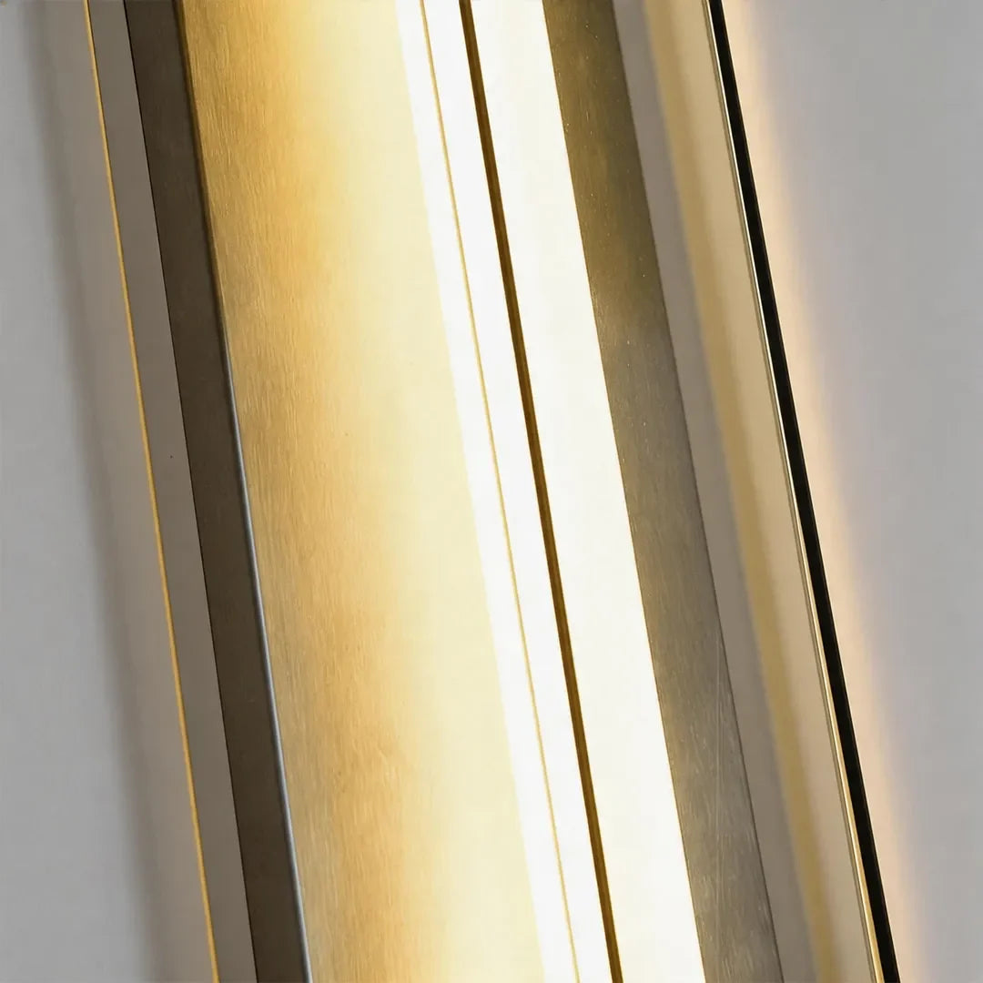 Silver Outdoor Wall Lights Modern Waterproof Glass LED Light