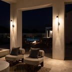 Modern Outdoor Wall Light Waterproof Linear Glass LED Light