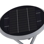 Solar Pillar Lights Circular Dual Motion Sensor LED Light