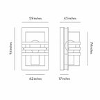 Modern Sconces Outdoor Waterproof Metal LED Lighting