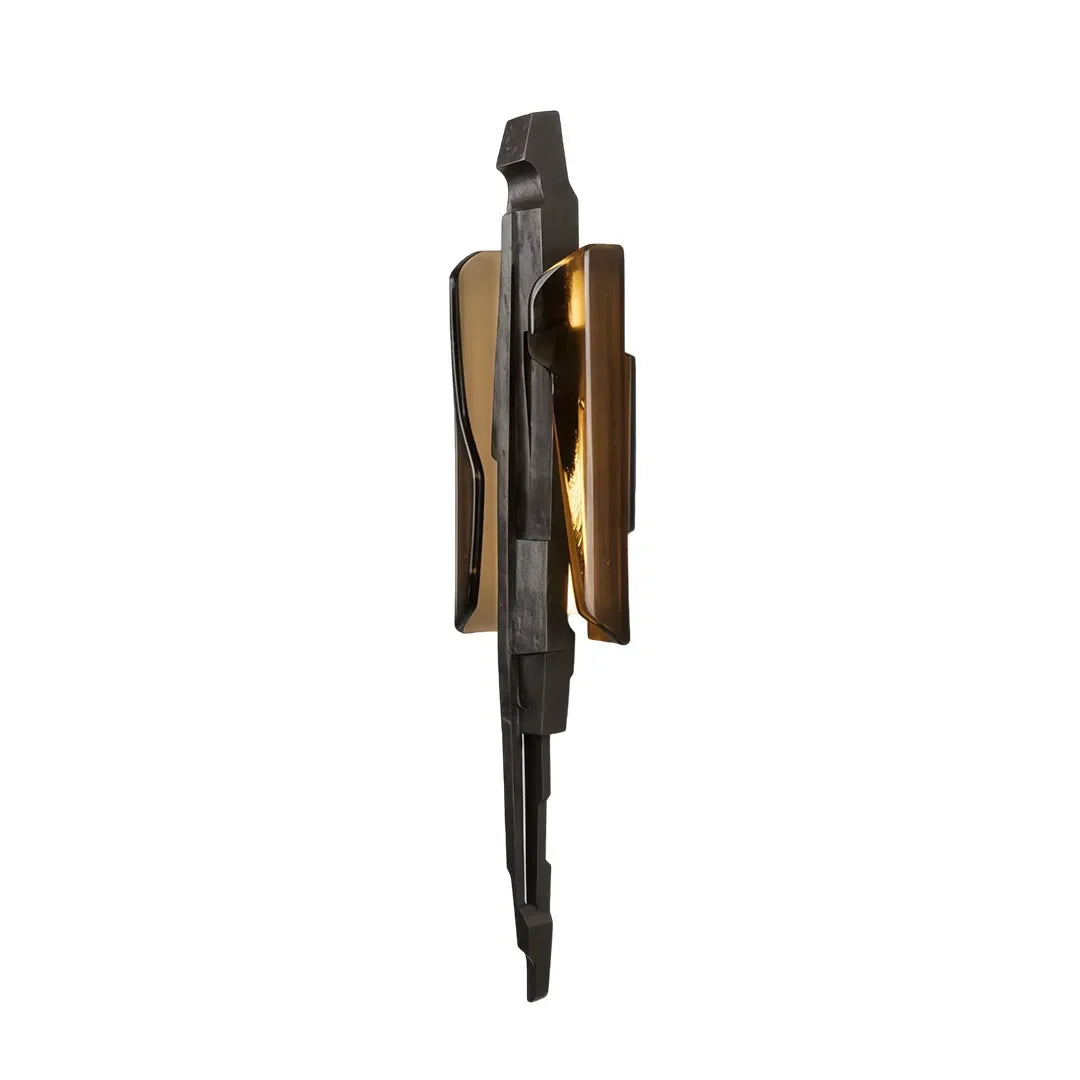 Modern Sculptural Wall Sconce Luxury Brass Decorative Light