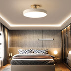 Modern Semi Flush Mount Ceiling Lights Thick Round LED Metal Light