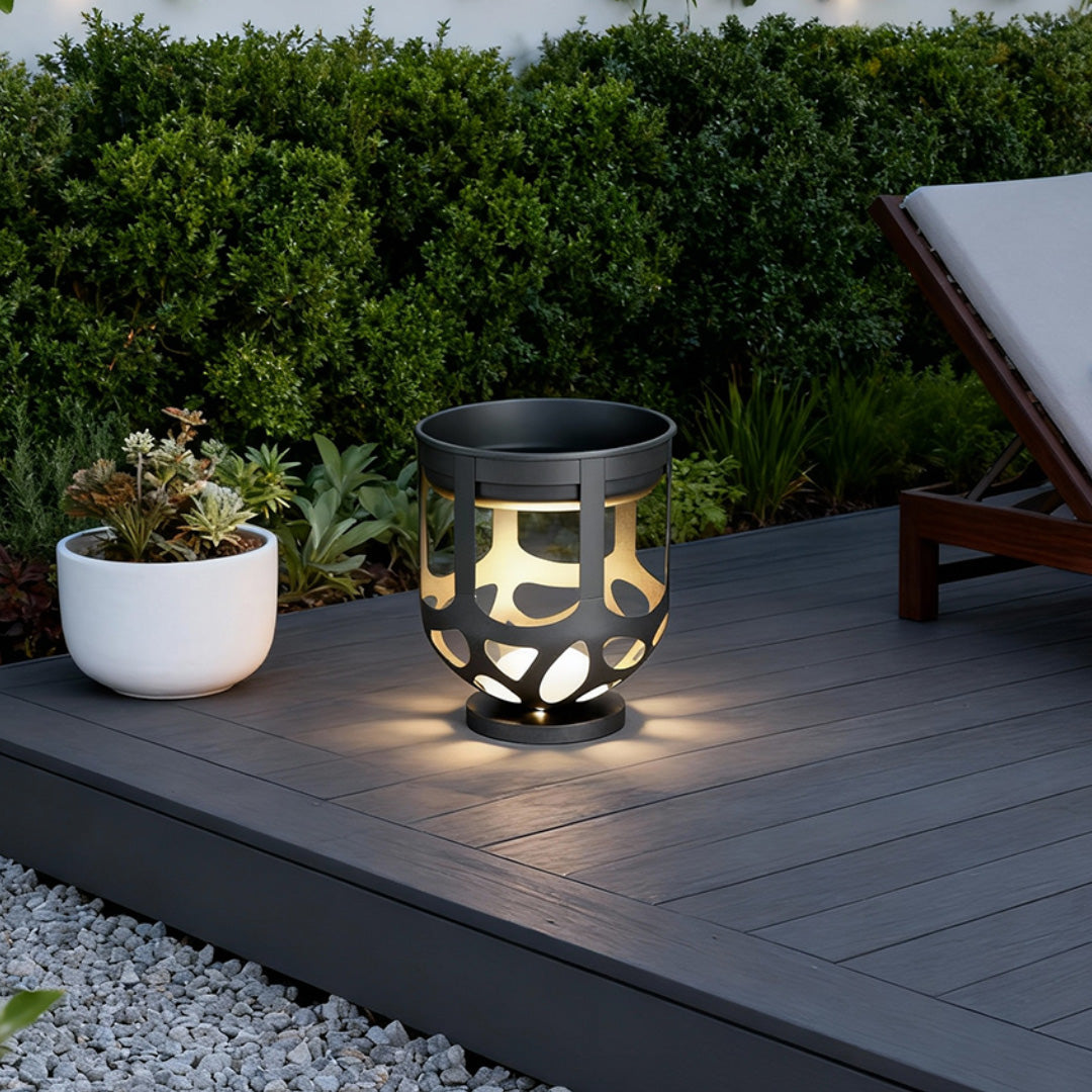Lighted Outdoor Planter Waterproof Ambient Landscape Light