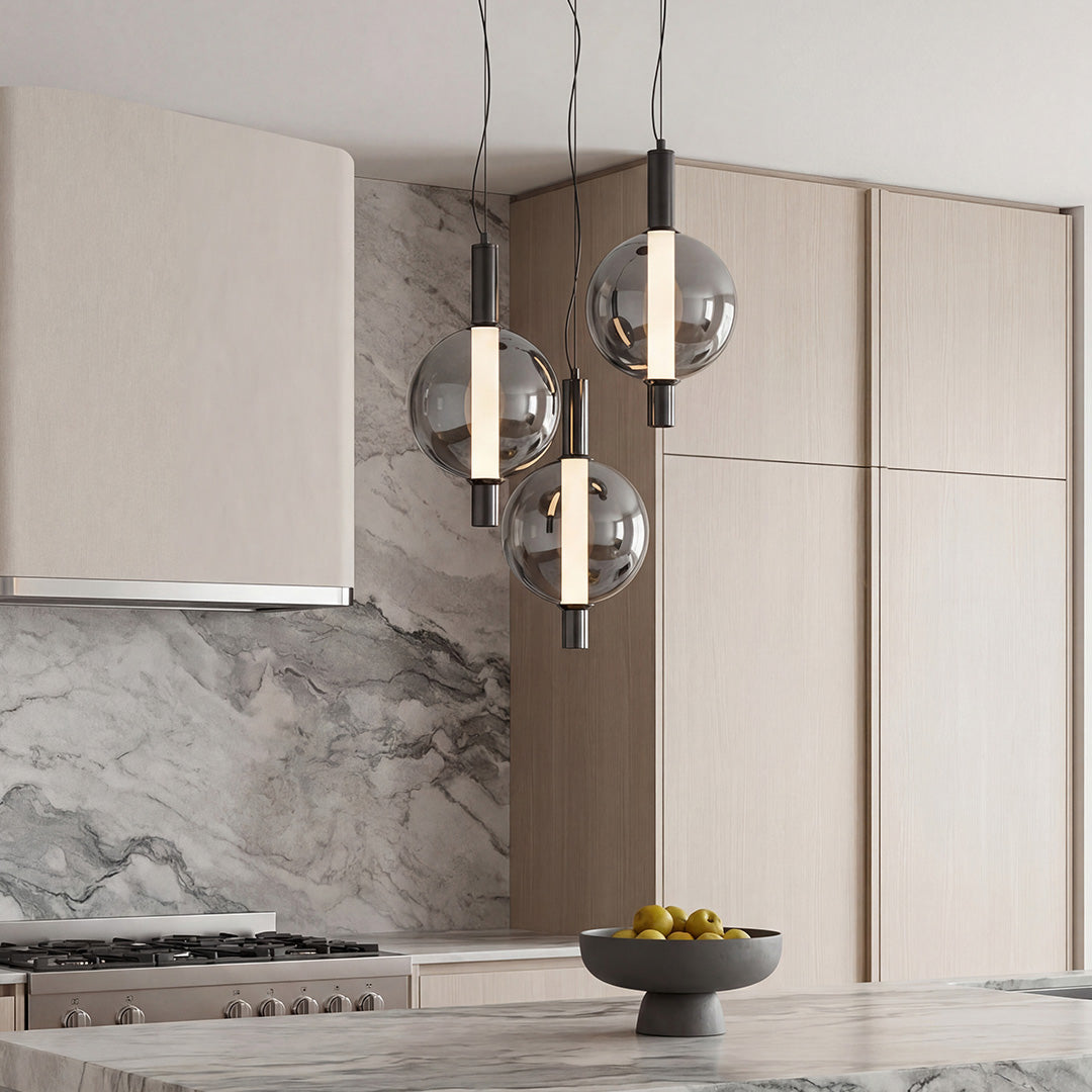 Minimalist Modern Silver Pendant Light LED
