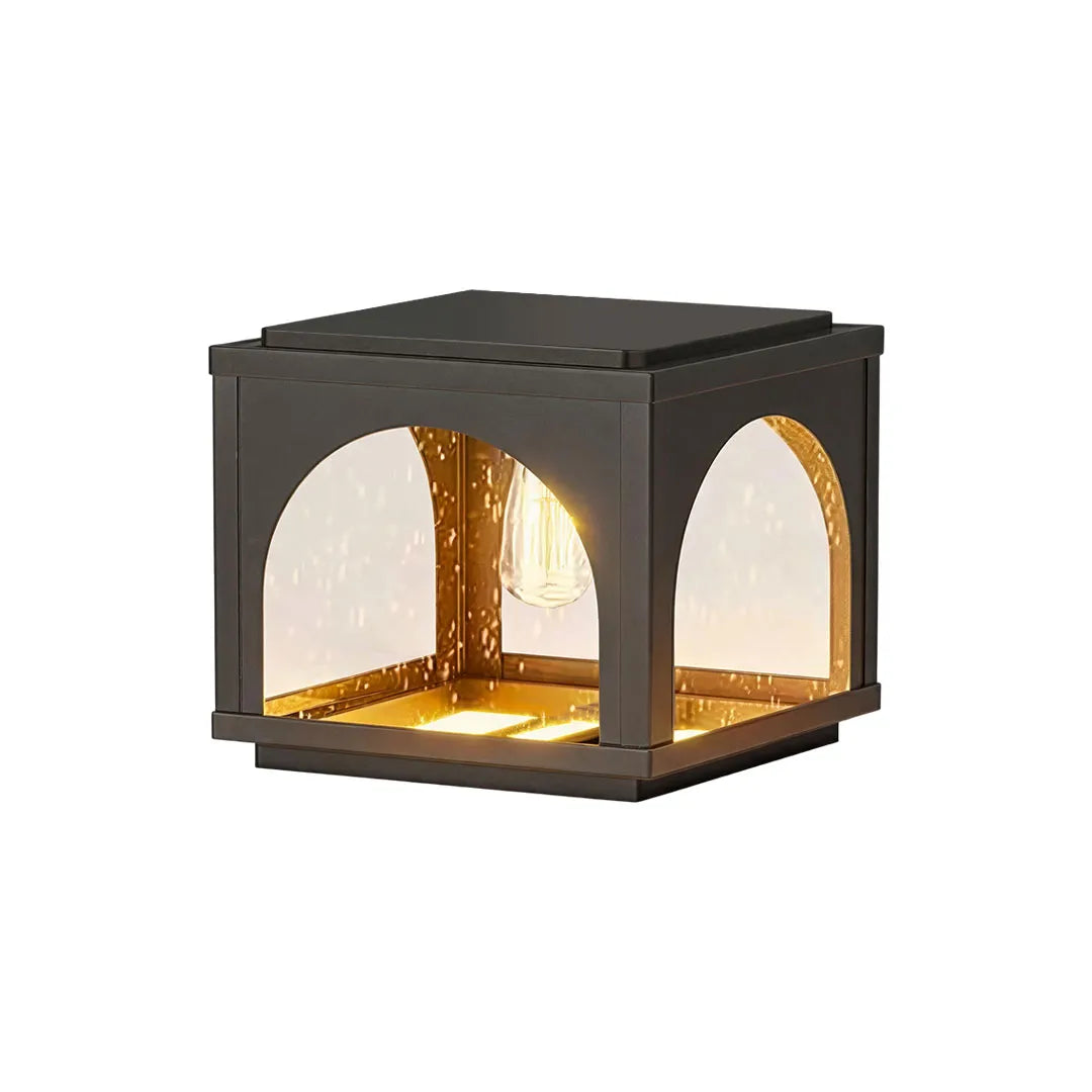 Solar Outdoor Pillar Lights Modern E27 Courtyard Lights