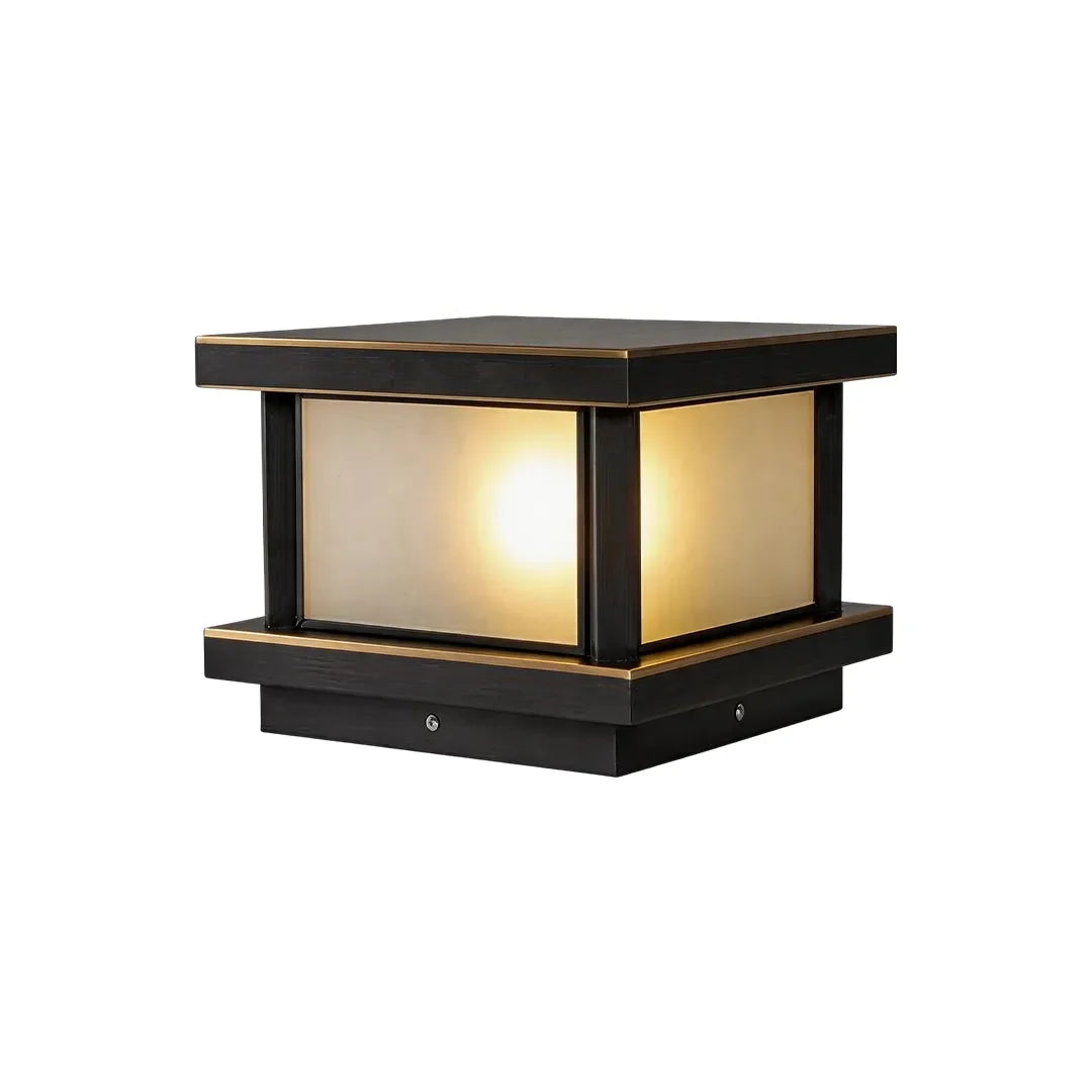 Outdoor Lights for Pillar Tops Modern Copper Waterproof Light
