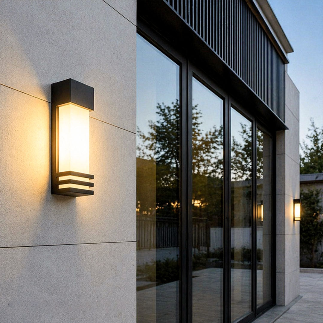 Solar Wall Mount Lights Outdoor Waterproof Garden Light