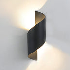 Modern Spiral Wall Light Dual-Sided Lighting LED Waterproof Light