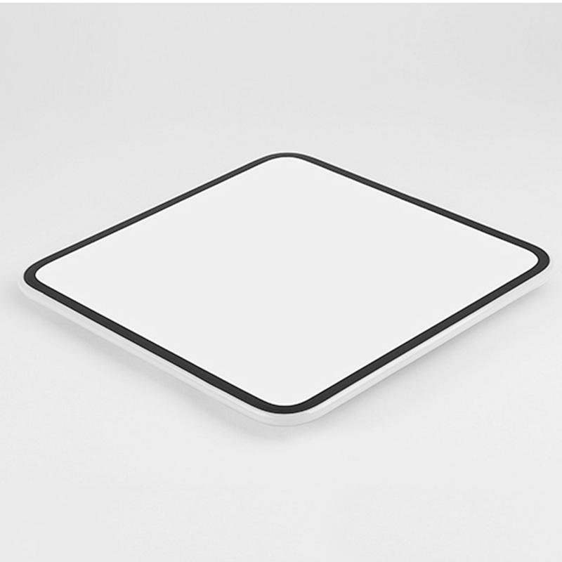 Modern Square LED Ceiling Light Minimalist Black-Framed Light