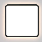 Modern Square LED Ceiling Light Minimalist Black-Framed Light