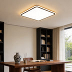 Modern Square LED Ceiling Light Minimalist Black-Framed Light