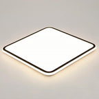 Modern Square LED Ceiling Light Minimalist Black-Framed Light