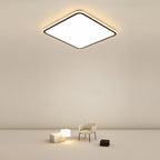 Modern Square LED Ceiling Light Minimalist Black-Framed Light