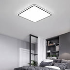 Modern Square LED Ceiling Light Minimalist Black-Framed Light