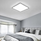 Modern Square LED Ceiling Light Minimalist Black-Framed Light