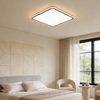 Modern Square LED Ceiling Light Minimalist Black-Framed Light