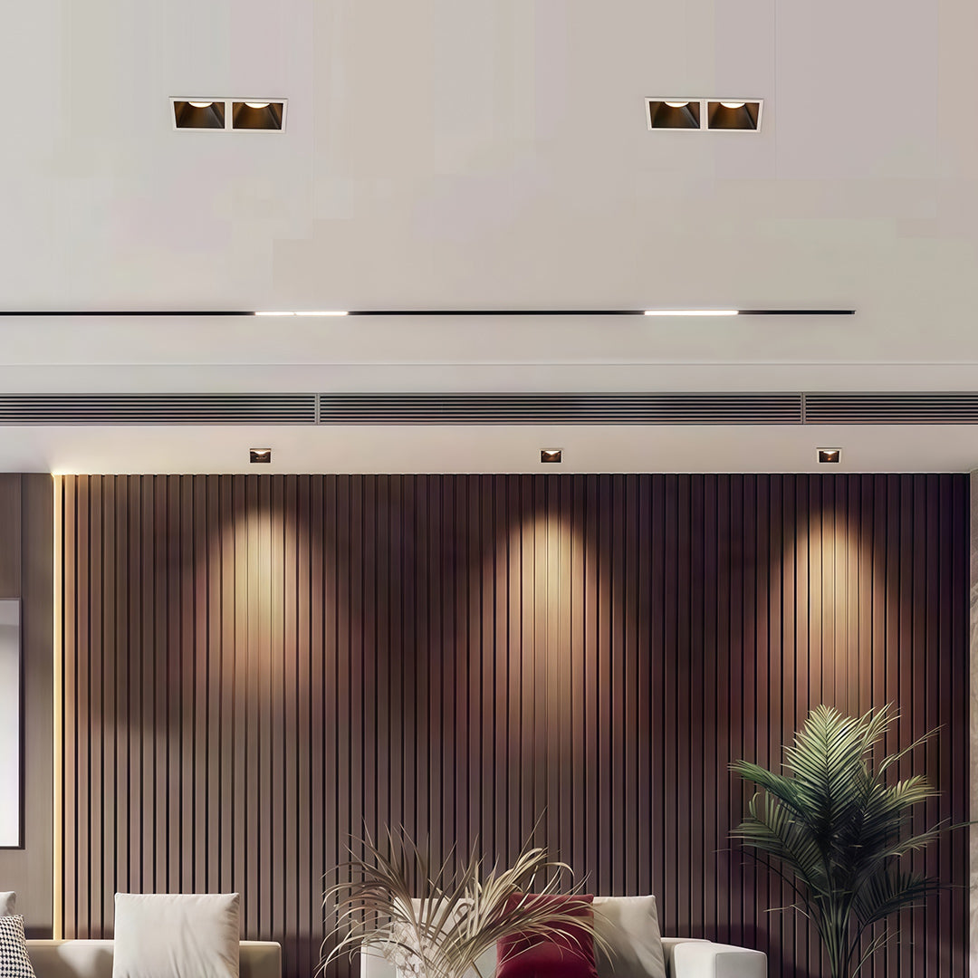 Square LED Downlights Grid LED Linear Recessed Light