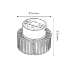 Modern Sunburst Ceiling Fixture Embedded LED Metal Light
