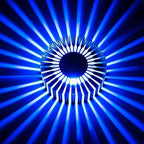 Modern Sunburst Ceiling Fixture Embedded LED Metal Light