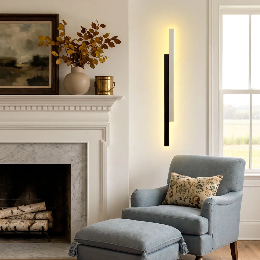 Vertical Wall Light Nordic Minimalist Dual-Strip LED Lamp