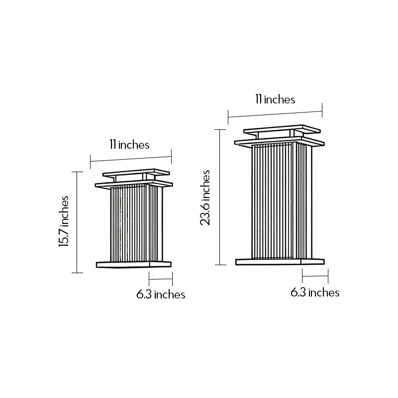 Modern Vertical Wall Sconce Ribbed Glass Outdoor Light