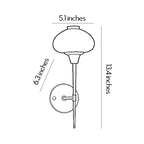 Modern Wall Light Fixture Torch Glass Ambient Wall Sconce