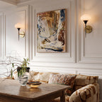 Modern Wall Light Fixture Torch Glass Ambient Wall Sconce