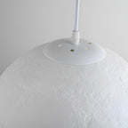 Moon Globe Pendant Light Crescent Creative White Ceiling Light
