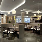 Moon Globe Pendant Light Crescent Creative White Ceiling Light