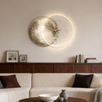 Moon Wall Clock Light Modern USB Charging LED Light