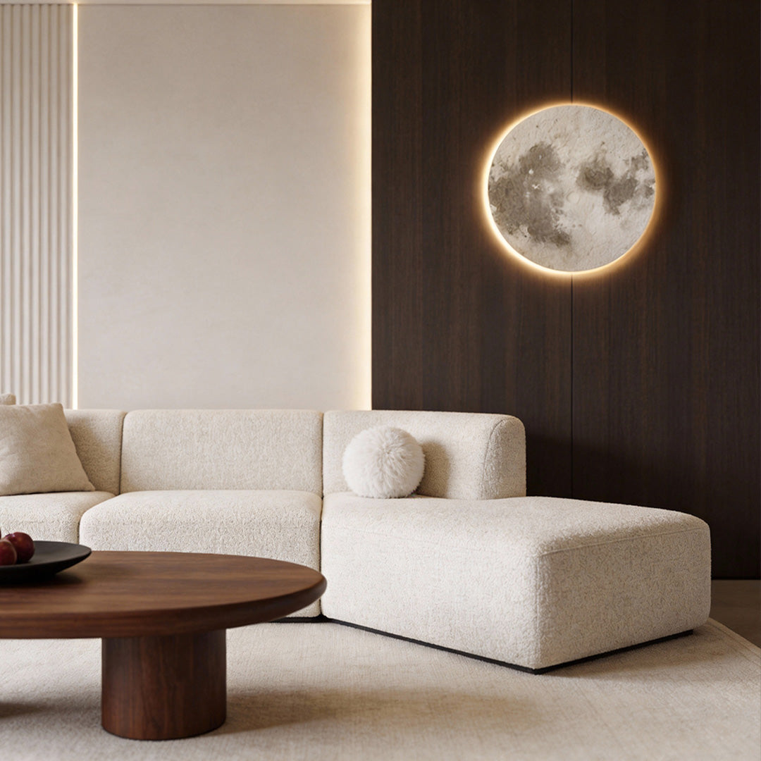 Moon Wall Lamp Modern Sandstone USB Art Decorative Light