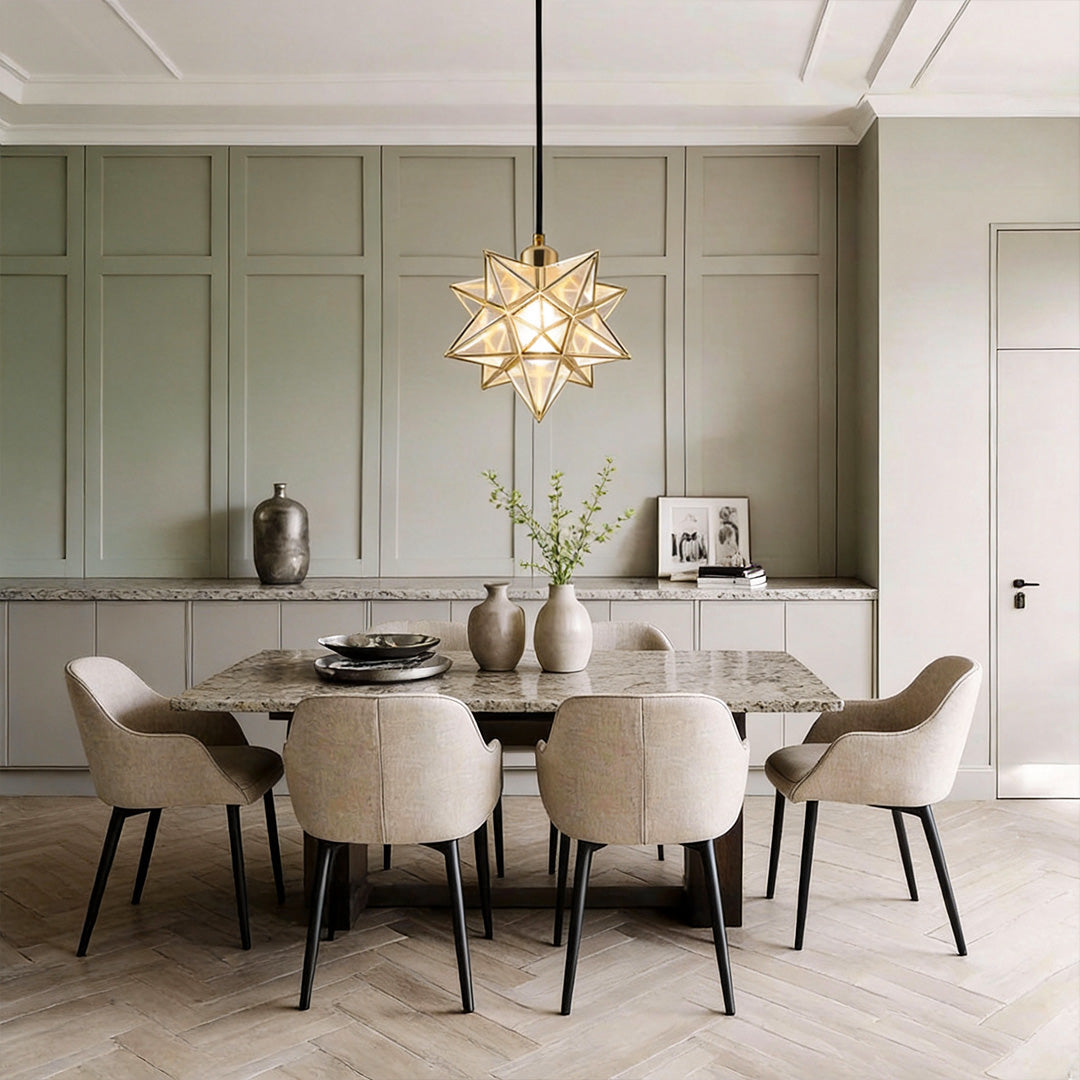 Starburst Pendant Light Modern Metal Ceiling Light