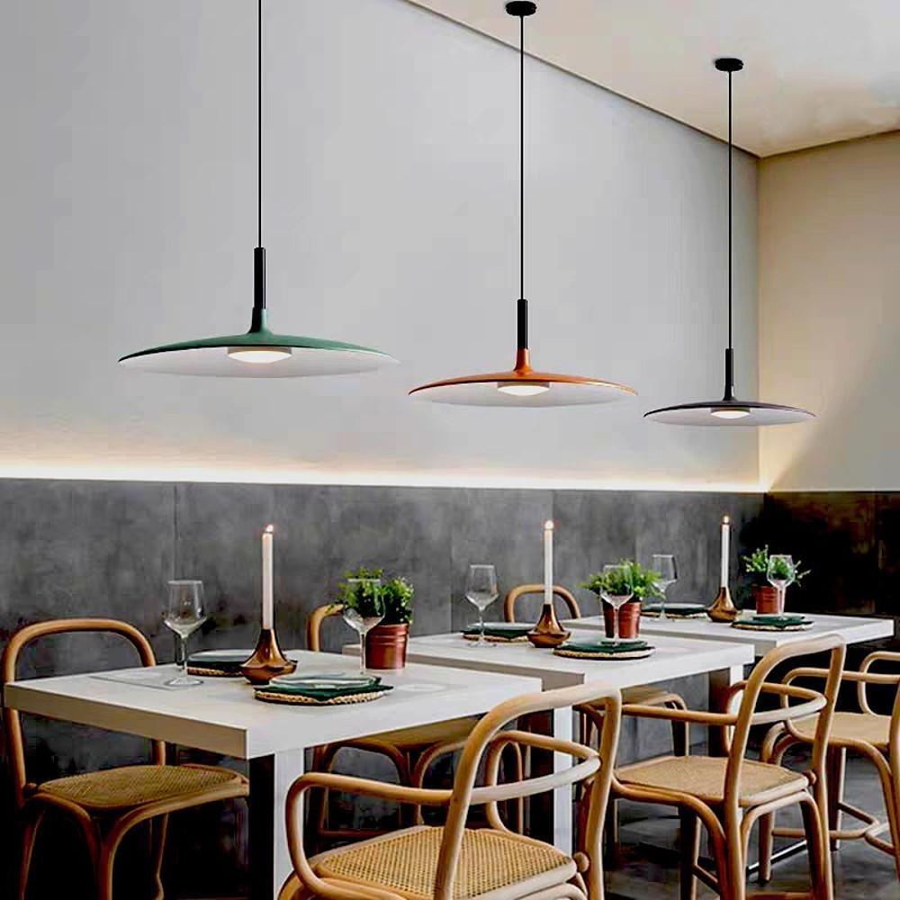 Flat Dish LED Nordic Pendant Lighting Hanging Ceiling Lights