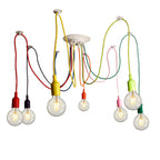 Spider Chandelier Colorful Adjustable 10-Heads LED Ceiling Lights