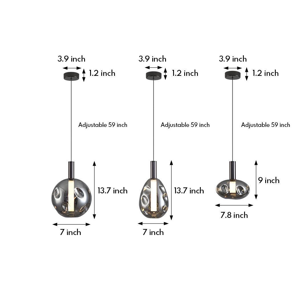 Drum Pendant Lights Modern Branch Minimalist Ceiling Light