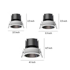 2 PCS LED Indoor Ceiling Spotlights Deep Anti-Glare Light