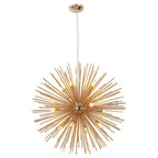 Geometric Starburst Chandeliers for Dining Room